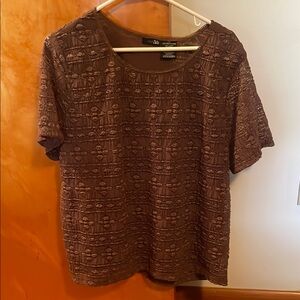 East 5th Brown Boxy Blouse Relaxed Fit
